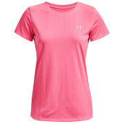 Camiseta de mujer Under Armour Tech SSC - Solid rosa Pink Punk / / Metallic Silver