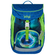 Mochila escolar Baagl Airy azul/verde modrá (fotbal míč)