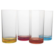 Juego de vasos Gimex Longdrink Rainbow 4 pcs