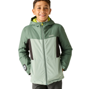 Chaqueta de invierno para niños Regatta Beamz Dark Forest/Glacier Green