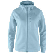 Chaqueta de mujer Fjällräven Abisko Grid Fleece Hoodie W azul claro Breeze Blue