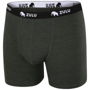 Calzoncillos bóxer para hombre Zulu Merino 160 6in verde oscuro dark green melange