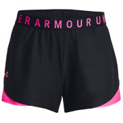 Pantalones cortos de mujer Under Armour Play Up Shorts 3.0 negro/rosa Black / Rebel Pink / Rebel Pink