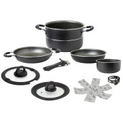 Vajilla Brunner Pirate NG 7+1 - 20 cm negro