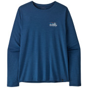 Camiseta de hombre Patagonia M's L/S Cap Cool Daily Shirt - '73 Skyline azul Clement Blue - Light Clement Blue X-Dye