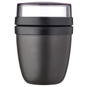 Caja de merienda Mepal Ellipse Mini 300 + 120 ml negro Nordic Black