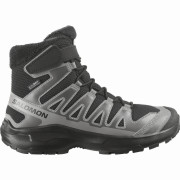 Calzado para niños Salomon Xa Pro Winter Wp J Black-Castlerock-Cloudburst negro/gris Black / Castlerock / Cloudburst