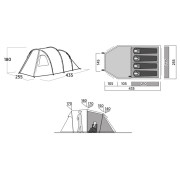 Tienda de campaña de senderismo Easy Camp Hidra 4