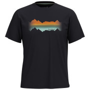 Camiseta Smartwool Mountain Horizon Short Sleeve Graphic T negro black