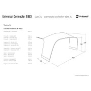 Conector para carpa Outwell Universal Connector XL