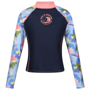 Camiseta de mujer Regatta Wmn L/S Rash Vest azul oscuro Navy/Abstract Floral Print