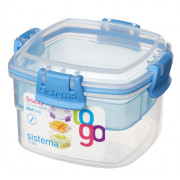 Caja de alimentos Sistema Snacks TO GO 400ml azul