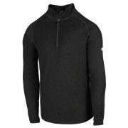 Camiseta de hombre Zulu Merino 160 Zip Long negro Black