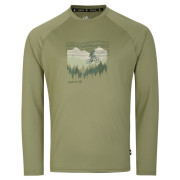 Camiseta de hombre Dare 2b Righteous III LS Tee verde Oil Green (F2D)