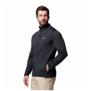 Sudadera de hombre Columbia Essential Hike™ Grid Fleece Full Zip negro Black