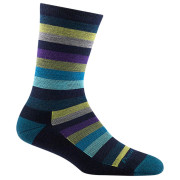 Calcetines de mujer Darn Tough Mystic Stripe Crew azul/violeta dark teal