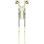 Bastones de carrera de senderos Leki Micro Trail Vario negro PalegreenBlackWhite