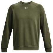 Sudadera de hombre Under Armour Rival Fleece Crew verde oscuro Marine OD Green / / White