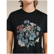 Camiseta de mujer Icebreaker Merino 150 Tech Lite SS Crop Tee NZ Flora