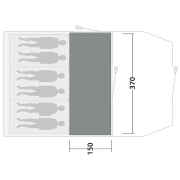 Alfombra para tienda Outwell Cozy Carpet Rockwell 6