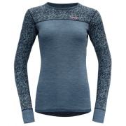 Camiseta funcional de mujer Devold Kvitegga Woman Shirt azul Ink