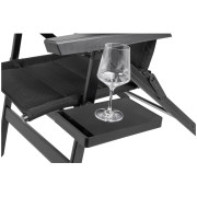 Mesa auxiliar Brunner Side Table negro/gris