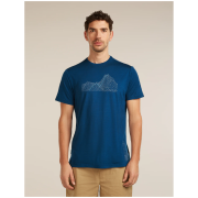 Camiseta funcional de hombre Icebreaker Merino Blend 125 Cool-Lite™ Sphere SS Tee Beta azul ATLANTIS
