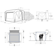 Carpa de autocaravana/furgoneta Outwell Cross PowerAir