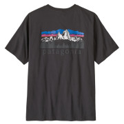 Camiseta de hombre Patagonia M's Fitz Roy Foothills T-Shirt negro Ink Black