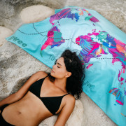 Toalla de secado rápido Towee Travel The World 80x160 cm