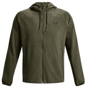 Chaqueta de primavera para hombre Under Armour Stretch Woven Windbreaker verde oscuro MarineODGreen/Black