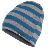 Gorro Zulu Cap Merino azul/gris StrapeNavyBlueGray