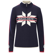 Jersey de mujer Dale of Norway Nåle Fem Sweater azul/blanco Navy Offwhite Red Rose