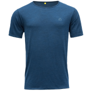 Camiseta funcional de hombre Devold Valldal Merino 130 Tee Man azul SKYDIVER DARK