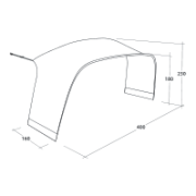 Extensión de carpa Outwell Wakefield XL Tent Connector