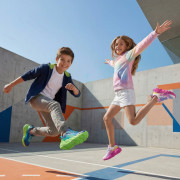 Calzado para niños Geox J Flexyper Fast Girl Fuchsia