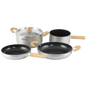 Vajilla Outwell Feast Ceramic Set XL plata Black & Grey