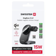 Cargador inalámbrico Swissten MagBase 3-in-1