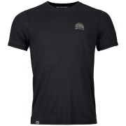 Camiseta funcional de hombre Ortovox 120 Cool Tec Mtn Stripe negro Black Raven