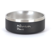 Comedero para perro Mountain Paws Basecamp Dog Bowl negro/plata Black