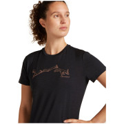 Camiseta de mujer Icebreaker W Mer 150 Tech Lite SS Tee Airbourne Squ