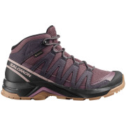 Calzado de mujer Salomon X-Adventure Recon Mid Gore Tex rojo Huckleberry / Nine Iron / Shadow Gray