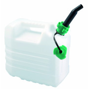 Bidón Eda Jerrycan 10L s nálevkou blanco