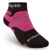 Calcetines de mujer Bridgedale Hike MW MP Ankle negro/rosa Black/Pink