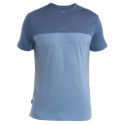 Camiseta funcional de hombre Icebreaker Men Merino 125 Cool-Lite™ Sphere III SS Tee Colour Block azul Kyanite/Dawn/Cb