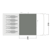 Alfombra para tienda Outwell Cozy Carpet Denver 5