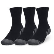 Juego de calcetines Under Armour Performance Cotton 3p Mid negro Black / Black / Pitch Gray