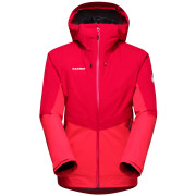Chaqueta de mujer Mammut Convey 3 in 1 HS hooded Jacket Women rosa/negro SunsetBlack