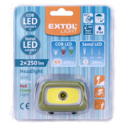 Linterna frontal Extol 250lm Seoul LED