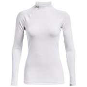 Camiseta de mujer Under Armour Authentics Mockneck blanco White/Black